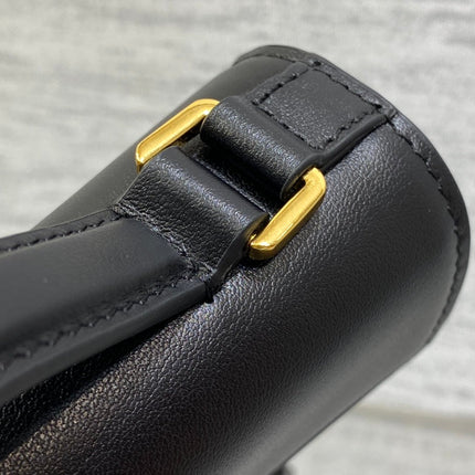 MISS MONTAIGNE MINI BAG IN BLACK SHINY SMOOTH CALFSKIN