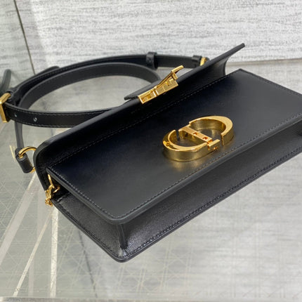 MISS MONTAIGNE MINI BAG IN BLACK SHINY SMOOTH CALFSKIN