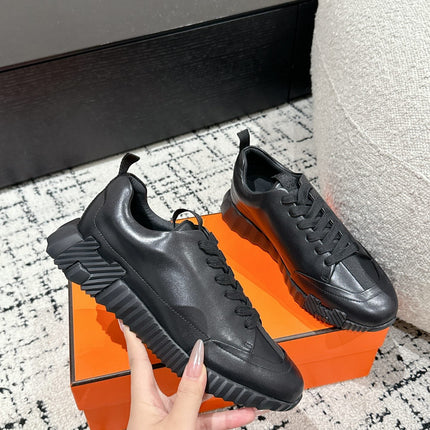 BOUNCING SNEAKER IN FULL BLACK CALFSKIN