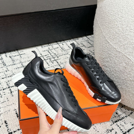 BOUNCING SNEAKER IN BLACK CALFSKIN