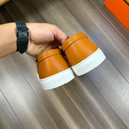 HM GAME SLIP-ON SNEAKER BRONZE CALFSKIN