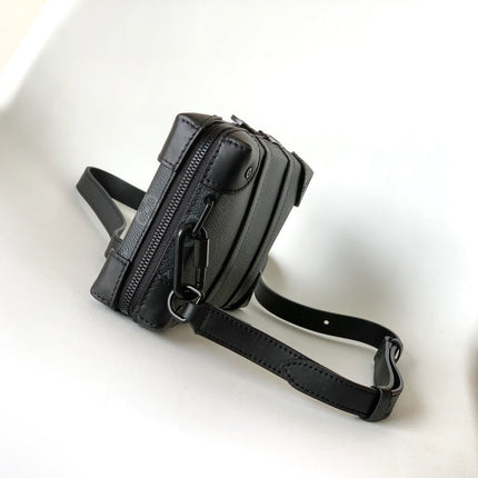 LV 25S SOFT TRUNK BAG 22 IN MONOGRAM ECLIPSE CANVAS AND CALFSKIN