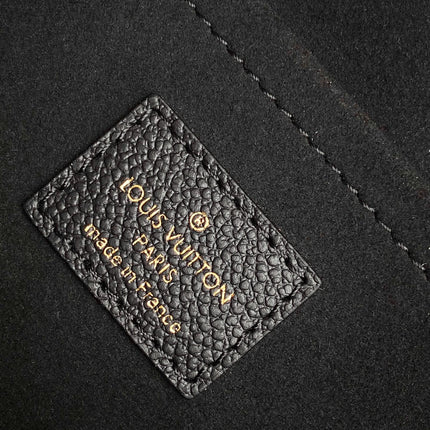 LV 25S BABYLONE TOTE BAG 32 IN BLACK CALFSKIN GOLD HARDWARE