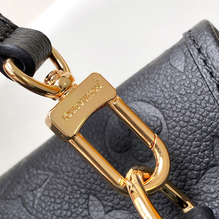 LV 25S BABYLONE TOTE BAG 32 IN BLACK CALFSKIN GOLD HARDWARE