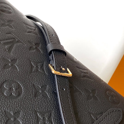 LV 25S BABYLONE TOTE BAG 32 IN BLACK CALFSKIN GOLD HARDWARE