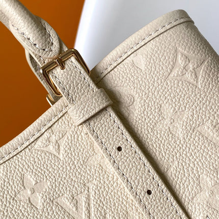 LV 25S BABYLONE TOTE BAG 32 IN CREAM CALFSKIN GOLD HARDWARE