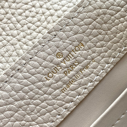 LV 25S CAPUCINES MINI BAG 21 IN VANILLA-COLORED EMBROIDERED CANVAS