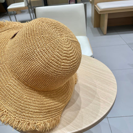 LOE BUKET HAT MODEL 652938 IN NATURAL RAFFIA STRAW