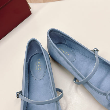 GG BALLET FLAT SKY SILK