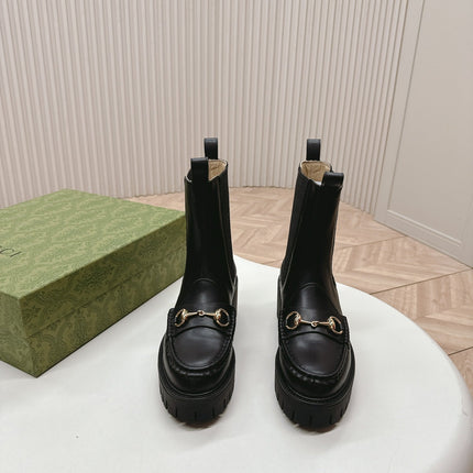 GG MARTIN HORSEBIT BOOTS IN BLACK IMPORTED CALFSKIN