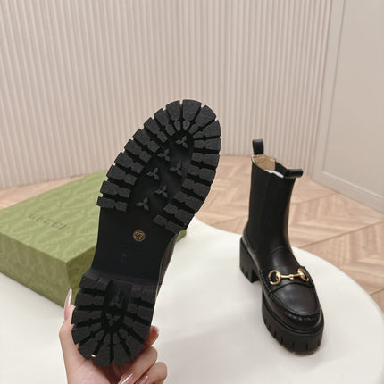 GG MARTIN HORSEBIT BOOTS IN BLACK IMPORTED CALFSKIN