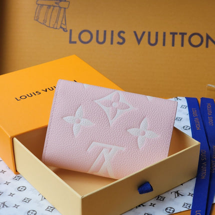 VICTORINE WALLET 12 IN LIGHT PINK MONOGRAM EMPREINTE CALFSKIN
