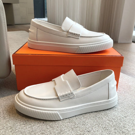 IKE SLIP-ON SNEAKER WHITE CALFSKIN