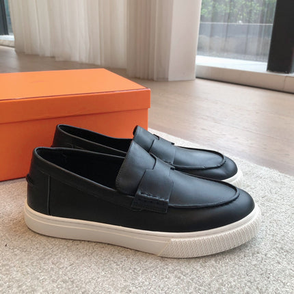 IKE SLIP-ON SNEAKER BLACK CALFSKIN