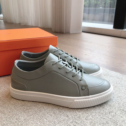 IRWIN SNEAKER LIGHT GRAY CALFSKIN