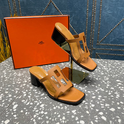 IZZY 50 MM SANDAL IN BRONZE BROWN SHEEPSKIN