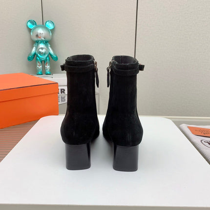 WOMEN'S NEO ANKLE BOOT IN BLACK SUEDE