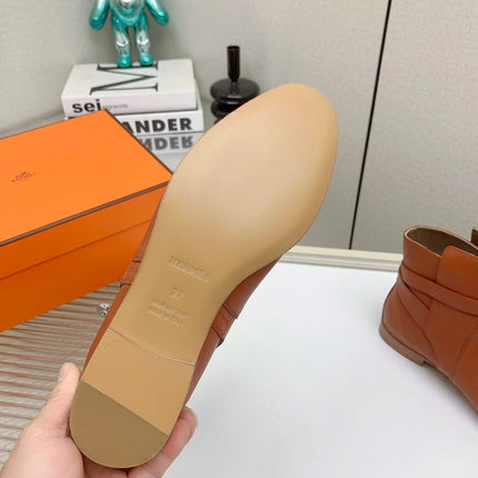 WOMEN'S NEO ANKLE BOOT IN ALLOY ORANGE CALFSKIN