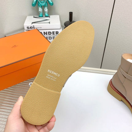 BOTINES HISTORY BOOTS IN DESERT BROWN CALFSKIN