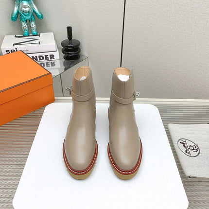 BOTINES HISTORY BOOTS IN DESERT BROWN CALFSKIN