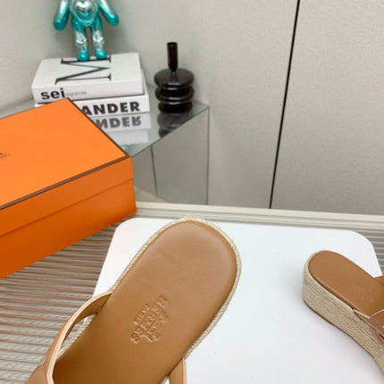 ITHEA 85 MM ESPADRILLE IN BRONZE BROWN CALFSKIN