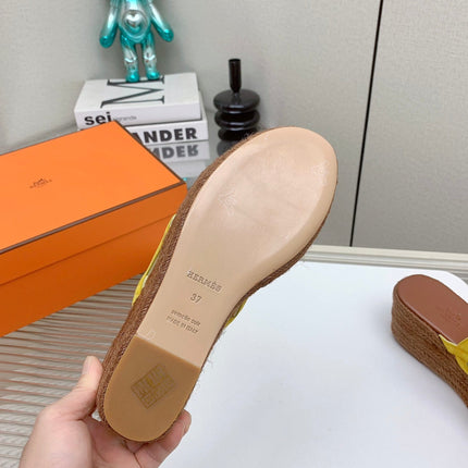 ITHEA 85 MM ESPADRILLE IN BRONZE BROWN AND AMBER YELLOW SUEDE