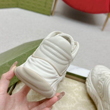 GG RIPPLE TRAINER WHITE LAMBSKIN