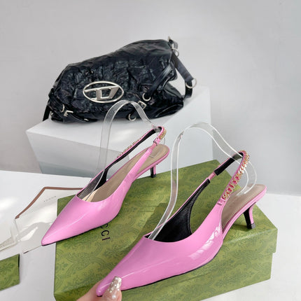 GG SIGNORIA 45 SLINGBACK PUMP TAFFY LAMBSKIN