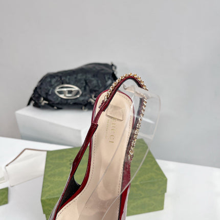 GG SIGNORIA 45 SLINGBACK PUMP BLOOD LAMBSKIN