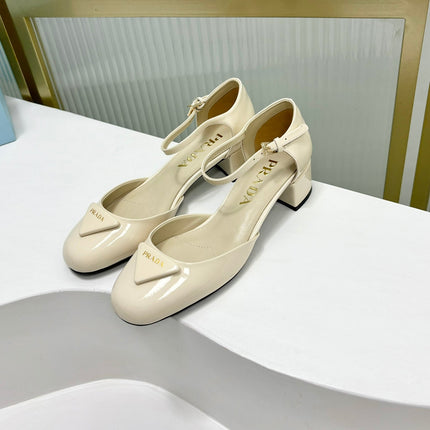PRA MARY JANE PUMPS CREAMY WHITE CALFSKIN