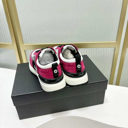 SNEAKER IN BARBIE PINK SUEDE AND GREY BREATHABLE MESH