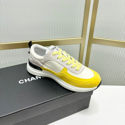 SNEAKER IN LIGHT YELLOW MIX GREY SUEDE