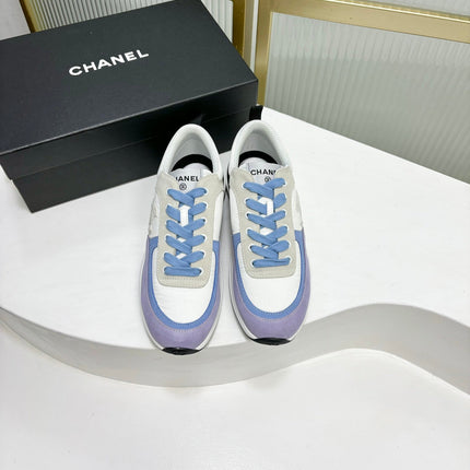 SNEAKER IN AMETHYST PURPLE MIX GREY SUEDE