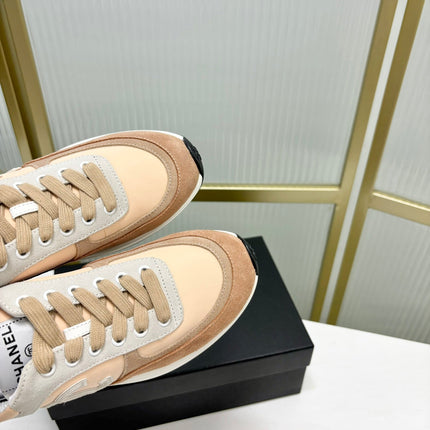 SNEAKER IN CAMEL BROWN MIX BISQUE CREAM SUEDE