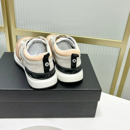 SNEAKER IN CAMEL BROWN MIX BISQUE CREAM SUEDE