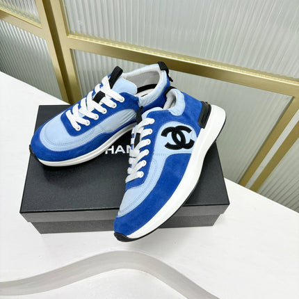 SNEAKER IN SKY MIX COBALT BLUE SUEDE