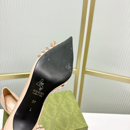 HIGH PUMP 6 CM IN TAN BEIGE CALFSKIN