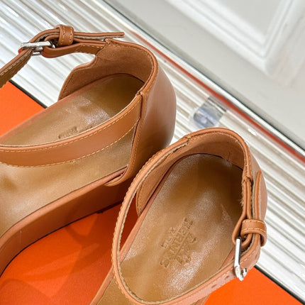 ILLUSION 35 SANDAL IN BRONZE BROWN CALFSKIN