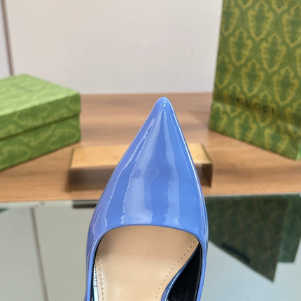 GG SIGNORIA SLINGBACK PUMP SAPPHIRE LAMBSKIN