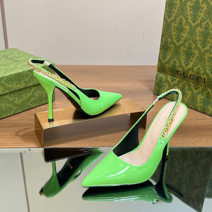 GG SIGNORIA SLINGBACK PUMP SHAMROCK LAMBSKIN