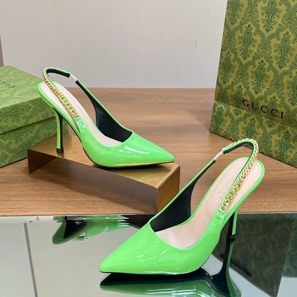 GG SIGNORIA SLINGBACK PUMP SHAMROCK LAMBSKIN