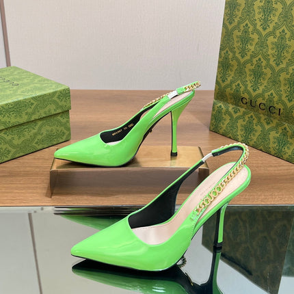 GG SIGNORIA SLINGBACK PUMP SHAMROCK LAMBSKIN