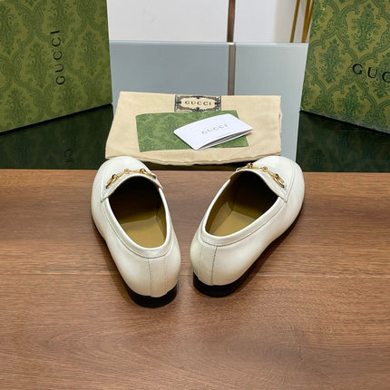 GG JORDAAN LOAFER GLOSSY WHITE LAMBSKIN