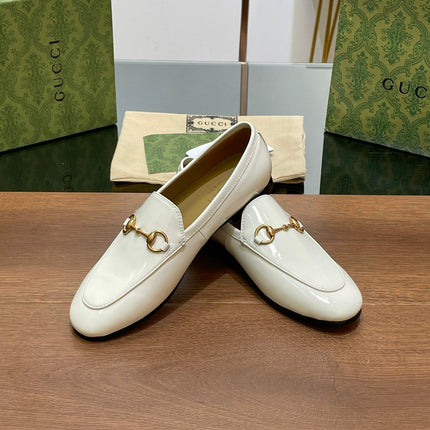 GG JORDAAN LOAFER GLOSSY WHITE LAMBSKIN