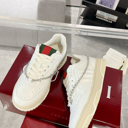 GG RE-WEB SNEAKER FOR COUPLE WHITE