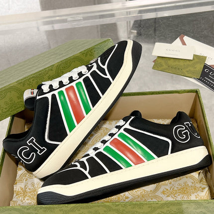 SNEAKER IN BLACK MIX COLORFUL CALFSKIN