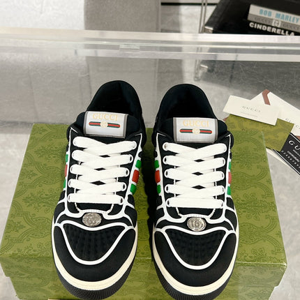 SNEAKER IN BLACK MIX COLORFUL CALFSKIN