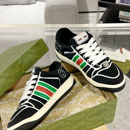 SNEAKER IN BLACK MIX COLORFUL CALFSKIN