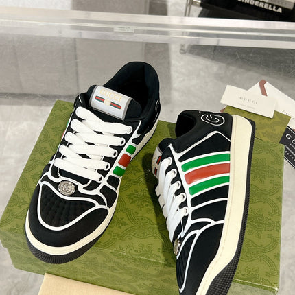 SNEAKER IN BLACK MIX COLORFUL CALFSKIN