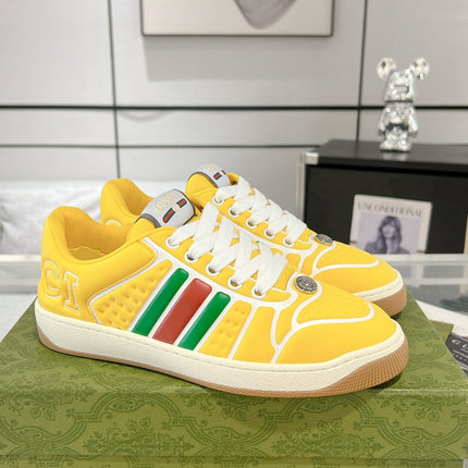 SNEAKER IN BRIGHT YELLOW MIX COLORFUL CALFSKIN